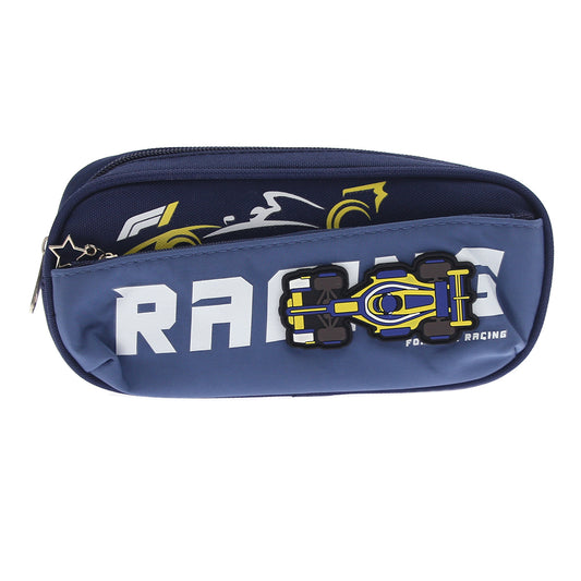Racing Car Pencil Pouch | Boys’ Stationery Organizer with 3D Car Design
