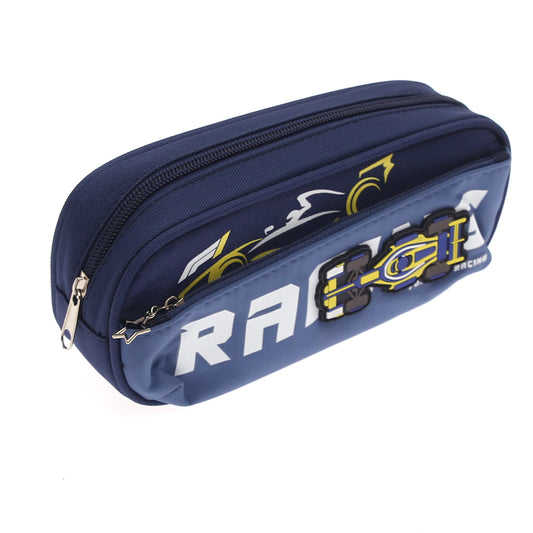 Racing Car Pencil Pouch | Boys’ Stationery Organizer with 3D Car Design