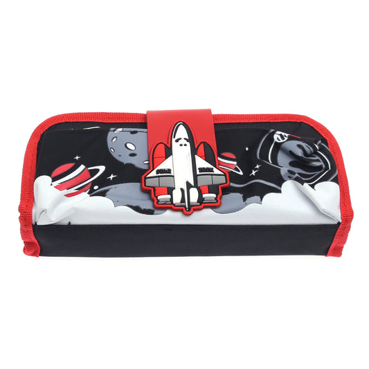 Space Shuttle Pencil Pouch | Kids Stationery Organizer with 3D Rocket Design
