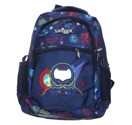 Smiggle Space Hero School Bag – Navy Blue Backpack for Kids