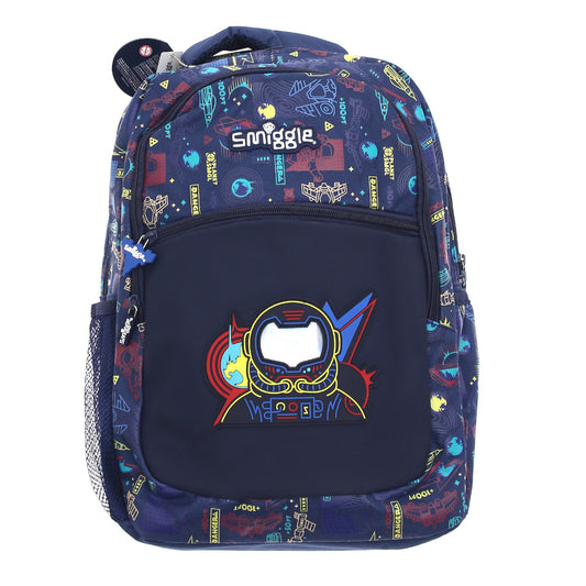Smiggle Large School Bag – Space Hero Edition (Navy Multicolor)