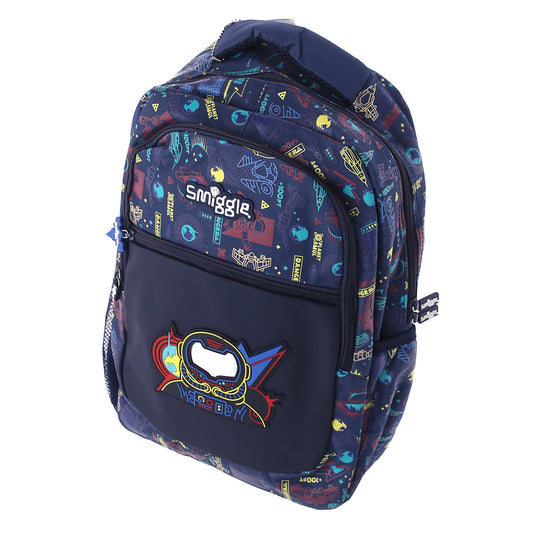 Smiggle Large School Bag – Space Hero Edition (Navy Multicolor)