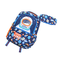Space Astronaut School Bag – Customizable Name Patch | U2081 VEST (with Pencil Pouch)