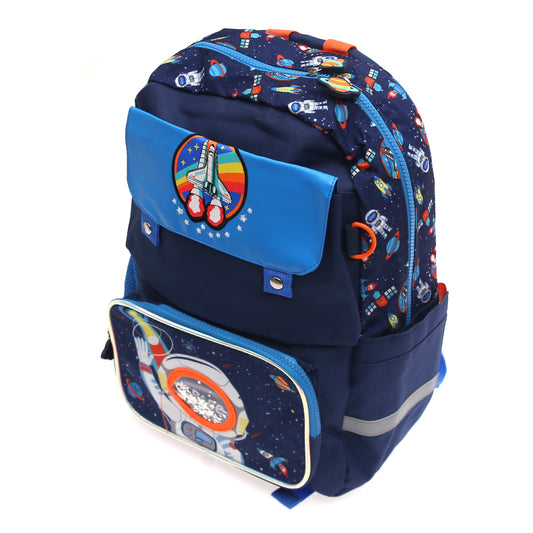 Space Astronaut School Bag – Customizable Name Patch | U2081 VEST (with Pencil Pouch)