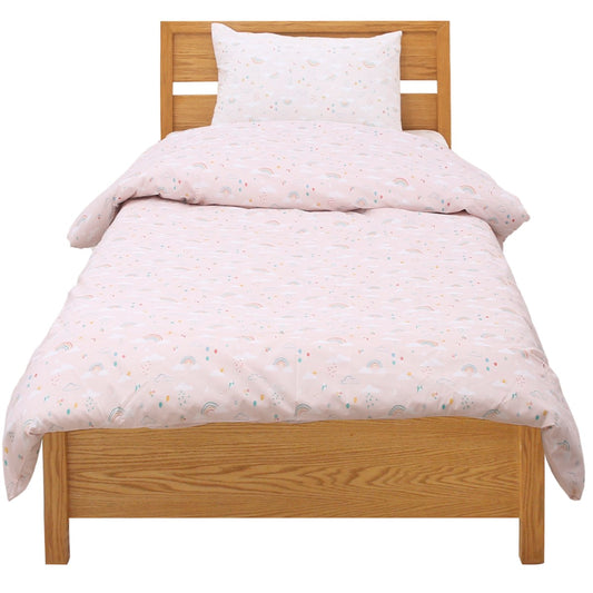 Cloudy Rainbow Single Quilt Cover 60x90" – Cotton Percale with Rotary Printing