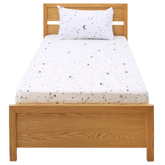 Constellations Single Bed Sheet 68x96" – 100% Cotton with Rotary Printing
