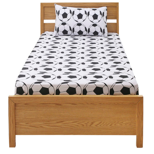 Football Single Bed Sheet 68x96" – 100% Cotton with Rotary Printing
