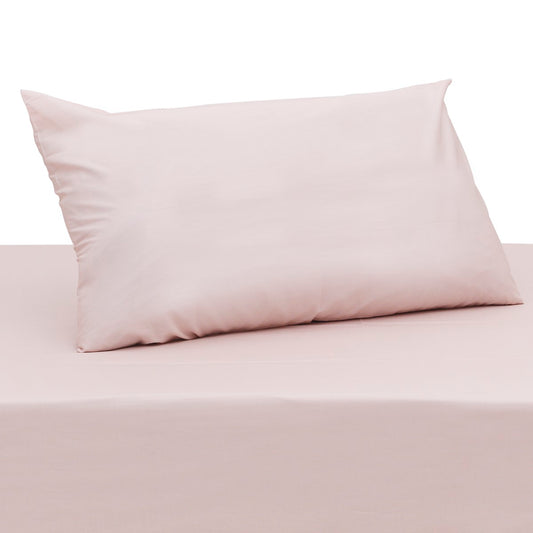 Pink Texture Single Bed Sheet 68x96" – Cotton Percale Dyed