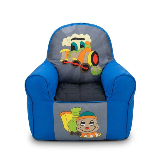 Kids Bean Sofa – Blue Cartoon Bean Bag Chair | Soft & Comfortable