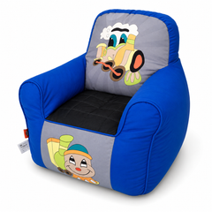 Kids Bean Sofa – Blue Cartoon Bean Bag Chair | Soft & Comfortable