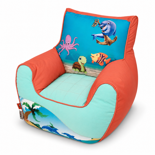 Ocean Bean Bag Sofa for Kids – Pink & Aqua Kids Chair SB-25