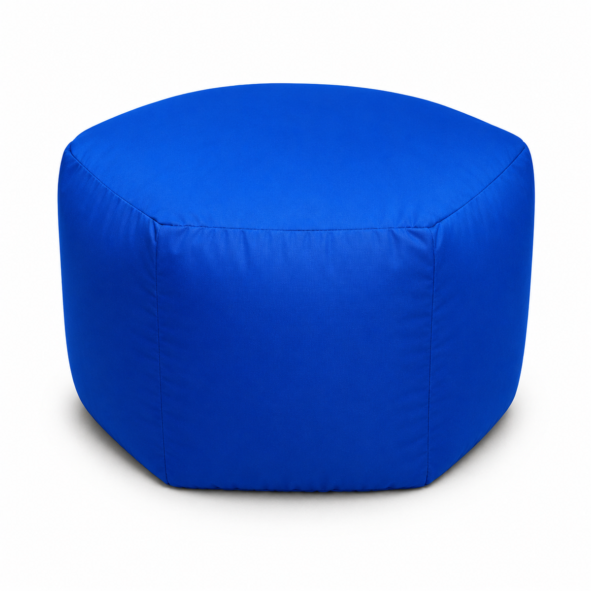 Pentagon Bean Bag Ottoman – Blue & Pink | Soft Multipurpose Footrest & Stool