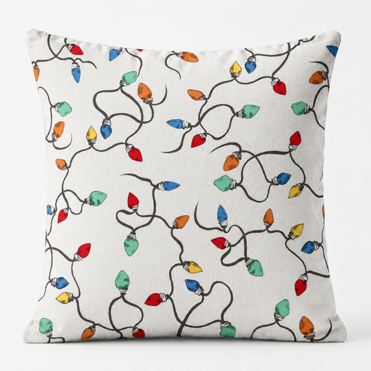 Black Lines Cushion 18x18 Inch