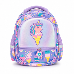 Kids Unicorn Ice Cream Printed Lunch Bag – Purple