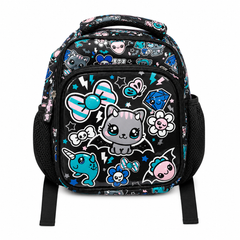 Kawaii Cat Kids Lunch Bag – Black