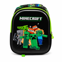 Minecraft 13-Inch Kids School Backpack – Black & Green