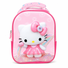 Hello Kitty 3D Kids School Backpack – Pink Girls Bag