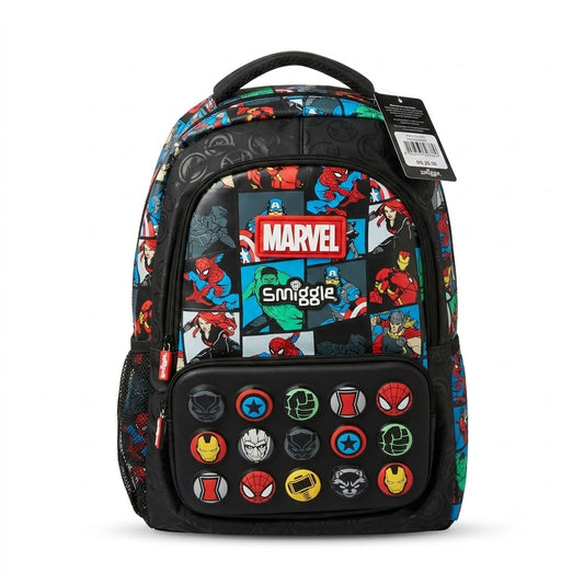 Marvel Avengers Superhero Kids School Backpack – Black
