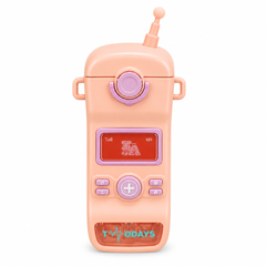 Kids Walkie Talkie Design Water Bottle – Peach & Purple