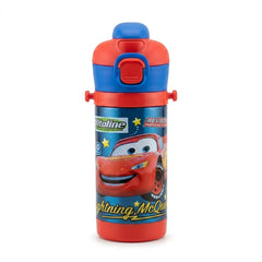 Lightning McQueen Cars Printed Kids Water Bottle – Red & Blue