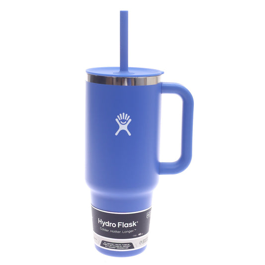 Hydro Flask 40oz All Around Travel Tumbler – Cascade | Large Insulated Tumbler with Handle & Straw Lid - Habitt