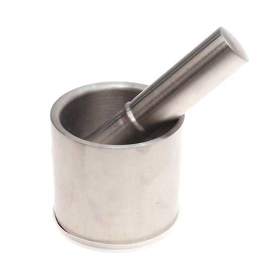 Stainless Steel Pestle & Mortar with Lid – Heavy-Duty Spice Grinder & Herb Crusher