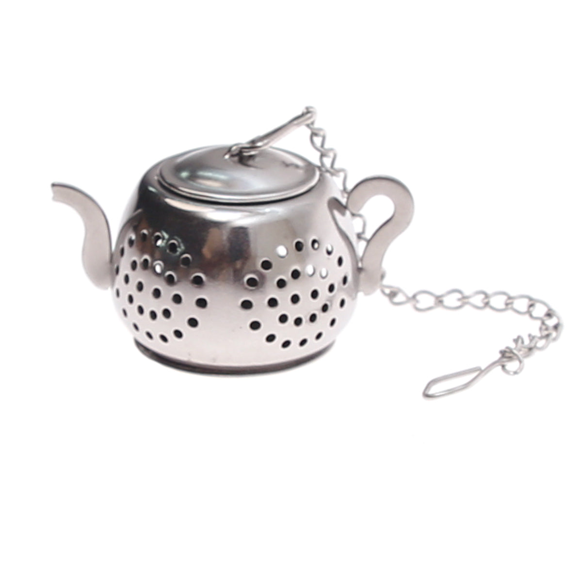 Kettle Style Tea Infuser – Stainless Steel Loose Leaf Tea Strainer with Chain - Habitt