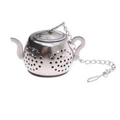 Kettle Style Tea Infuser – Stainless Steel Loose Leaf Tea Strainer with Chain - Habitt