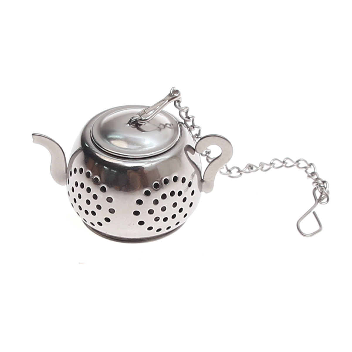 Kettle Style Tea Infuser – Stainless Steel Loose Leaf Tea Strainer with Chain - Habitt