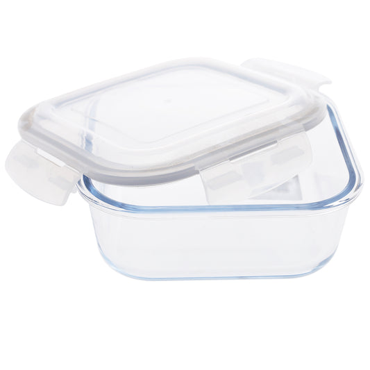 Glass Food Storage Bowl with Lid – 1200ml Airtight Container