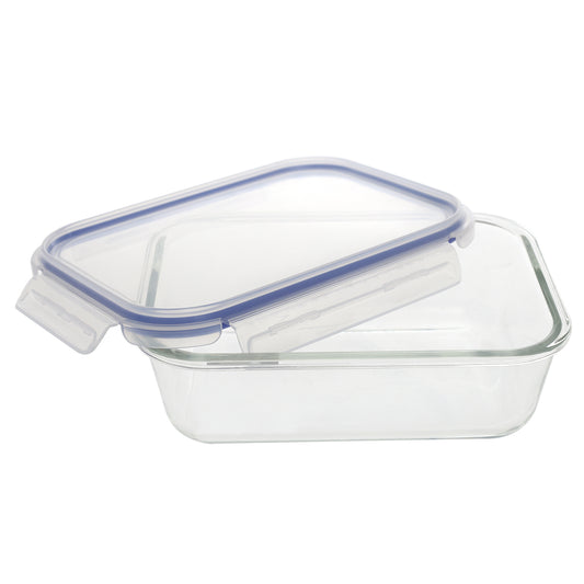 Glass Food Storage Bowl with Lid – 1520ml Airtight Container