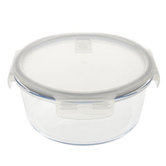 Glass Food Storage Bowl with Lid – 1750ml Round Airtight Container