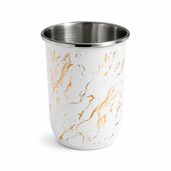 Coffee Mug Temperature Resistant Stainless Steel Marble Design Mug
