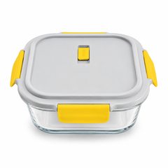 Square Glass Storage Box with Locking Lid Assorted | SKY-012