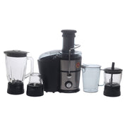 Nikai Juicer Blender 4 in 1 – Stainless Steel & Black - Habitt