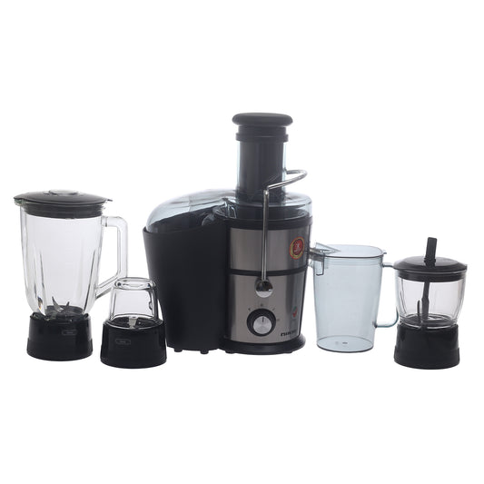Nikai Juicer Blender 4 in 1 – Stainless Steel & Black