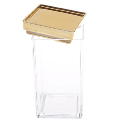 1Pc Acrylic Storage Jar with Golden Lid – 26-14