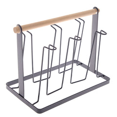 Metal & Wood Glass Holder Stand – 11