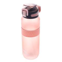 Plastic Sports Water Bottle with Straw – 32-4 (Pink)