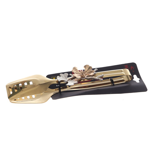 Golden Flower Design Serving Tong – 4-2