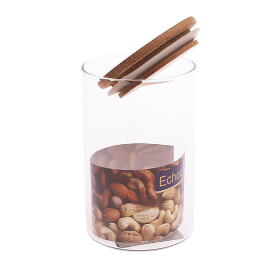 Glass Storage Jar with Bamboo Lid – 270 ml (GPG10-270/L3)