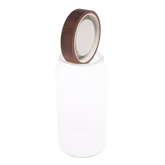 Large Glass Storage Jar with Wooden Lid – GPG10200