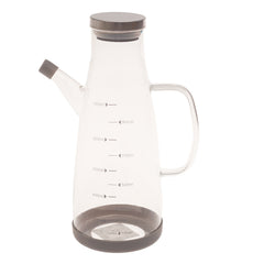 1 Litre Glass Oil Bottle with Handle and Spout