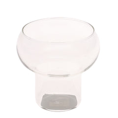 300ml Clear Glass Cup – Modern Rounded Design - Habitt