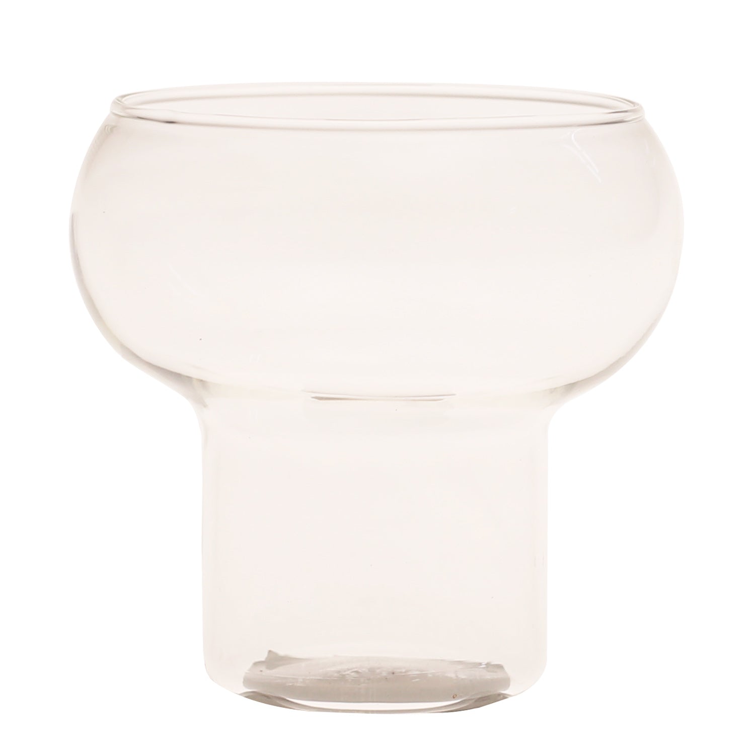 300ml Clear Glass Cup – Modern Rounded Design - Habitt
