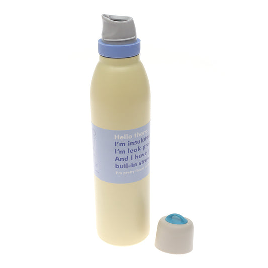 700 ml Insulated Leak-Proof Flask  | Stainless Steel Water Bottle with Built-In Straw