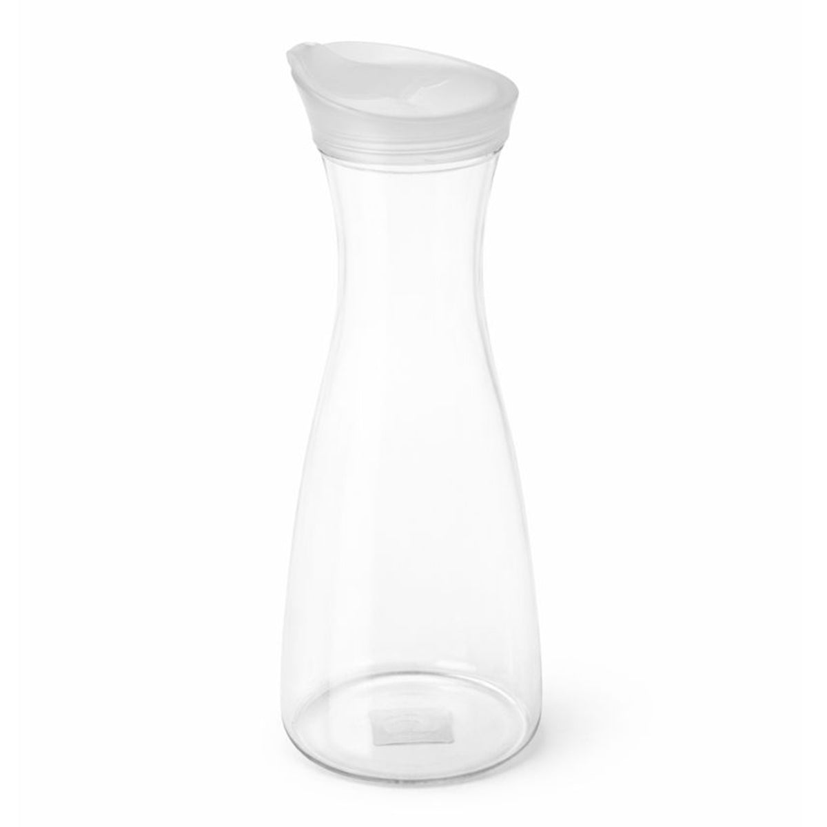 1 Liter Clear Juice Bottle with White Lid – Elegant Leak-Proof Glass Beverage Carafe