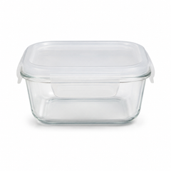 Square Stackable Glass Container – 320 ml