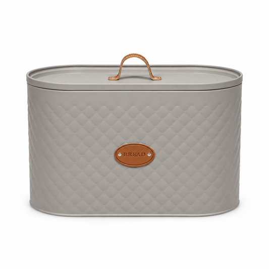 Large Oval Bread Box – Grey
