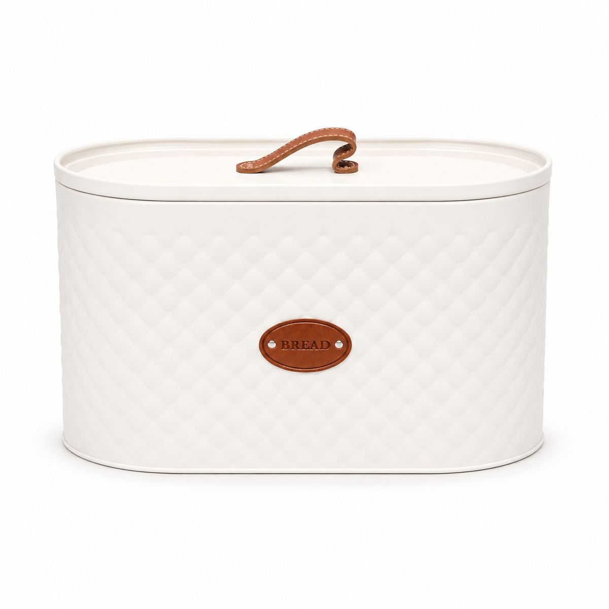 Large Oval Bread Box – White